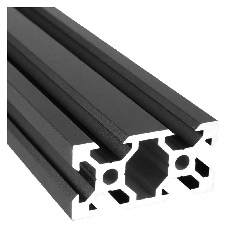 RAHBI 4pcs Black V-Slot 2040 European Standard Industrial Aluminum Alloy Profile 10-1000mm Length Linear Rail for DIY 3D Printer CNC Leisurely(350MM) - Image 5