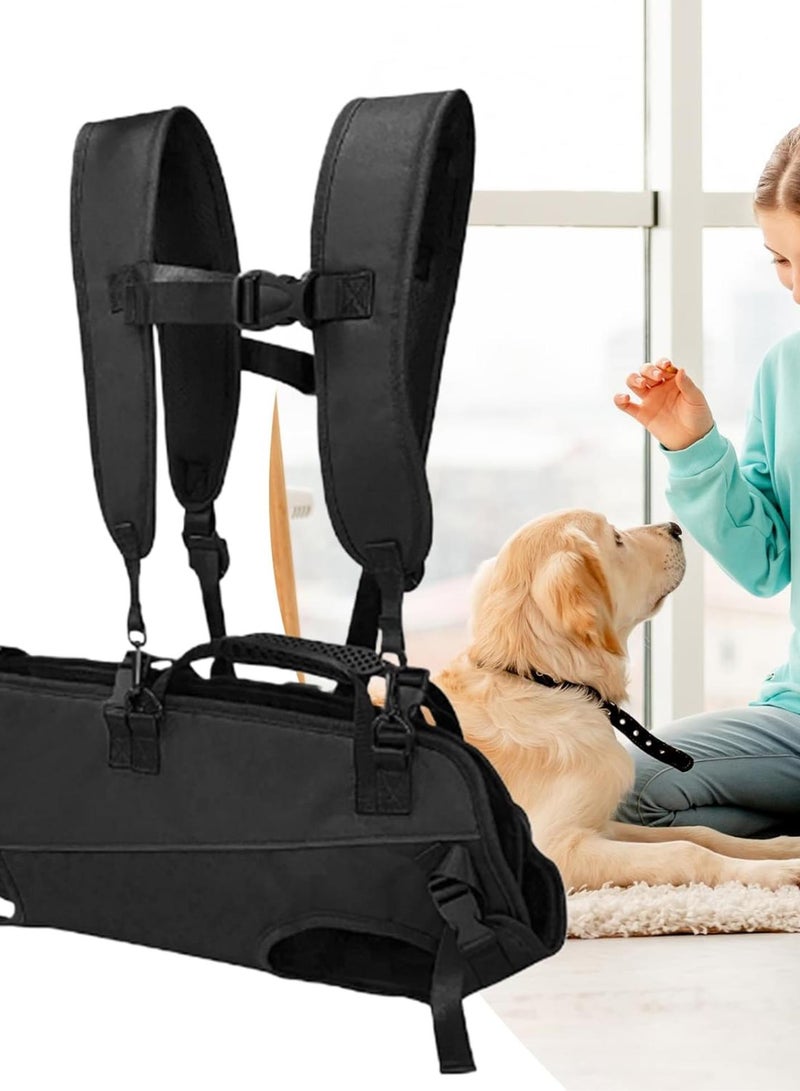 GGOOT Dog Hiking Backpack - Dog Support Harness, Portable Slings | Adjustable Leg Support with Lift Handle, Adjustable Lifting Harness, Pet & Rehabilitation Sling Lift for Pets - Image 2