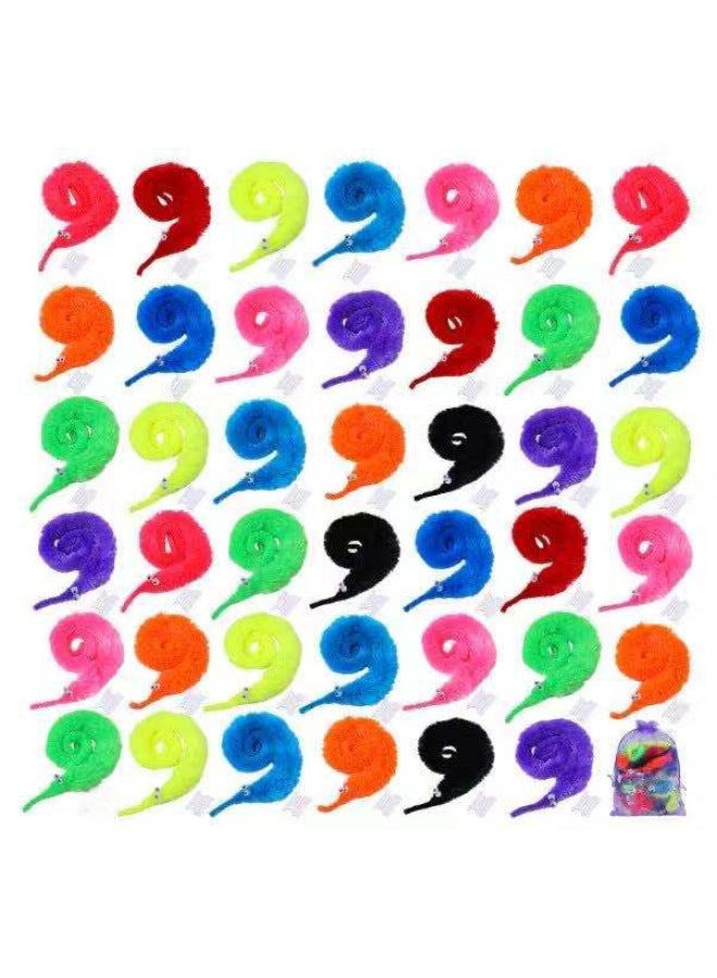 Bulk Magic Worm Twisty Worm Pet Toy Accessories Caterpillar Seahorse Elf Slug Snail Toy Parts-Color:Single OPP Pack With Eye And Line - Image 3