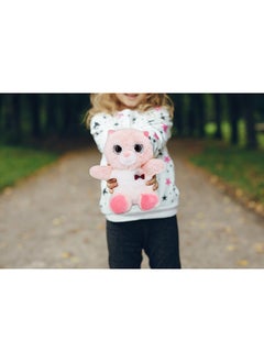 Toto Toys Plush Bear With Big Ty Eyes Pink Color 23 Size  - Image 5