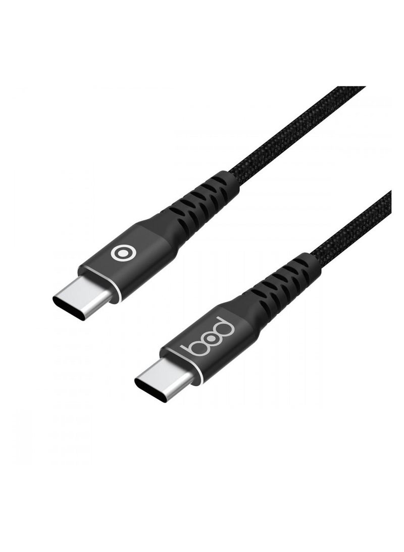 BOD Type-C to Type-C Cable Black 1 Meter - Image 1