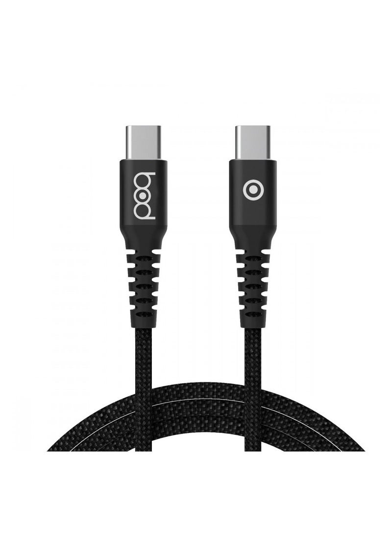 BOD Type-C to Type-C Cable Black 1 Meter - Image 2