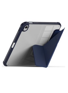 Terra Cover for iPad Terra 10.2/10.5 inch 2017/2019/2020/2021 with smart pen holder slim smart cover with kickstand blue/transparent  - Image 2