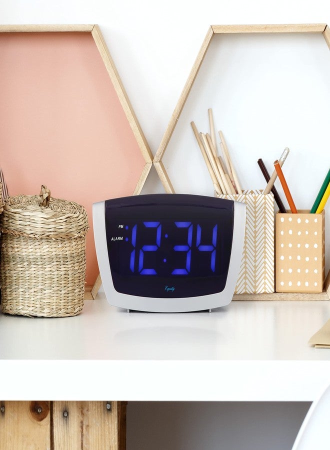 La Crosse Technology Equity 75904 LED Blue Digit Alarm Clock with USB Charging Port, Black - Image 5