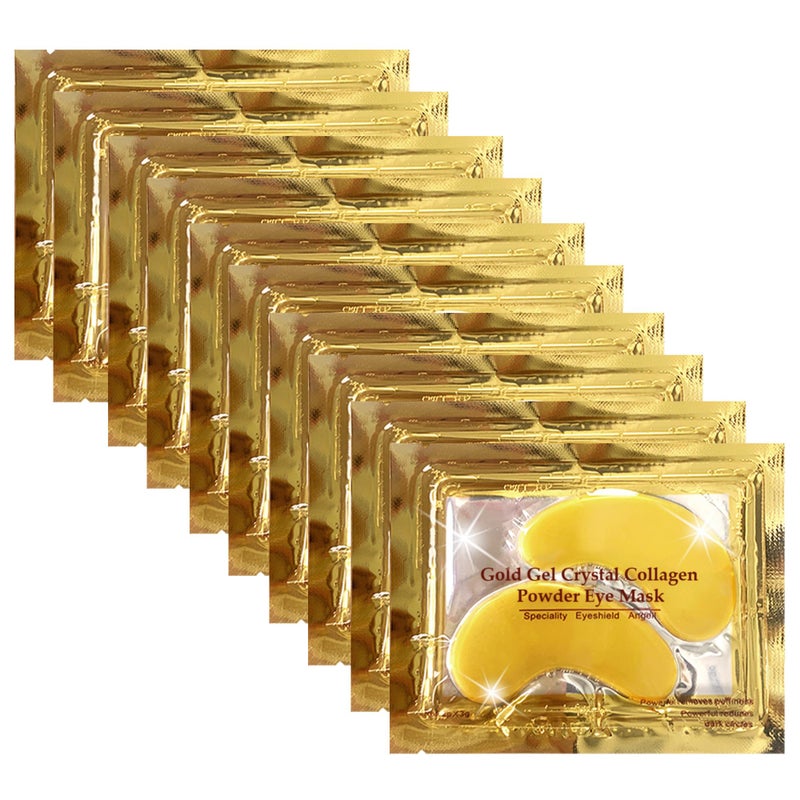 Jakuva 30 Pairs Eye Patches, Under Eye Patches for Dark Circles and Puffy Eyes, Reduce Wrinkles, Collagen Eye Mask Skincare Eye Pads for Moisturizing, Hydrating,24K Gold - Image 1