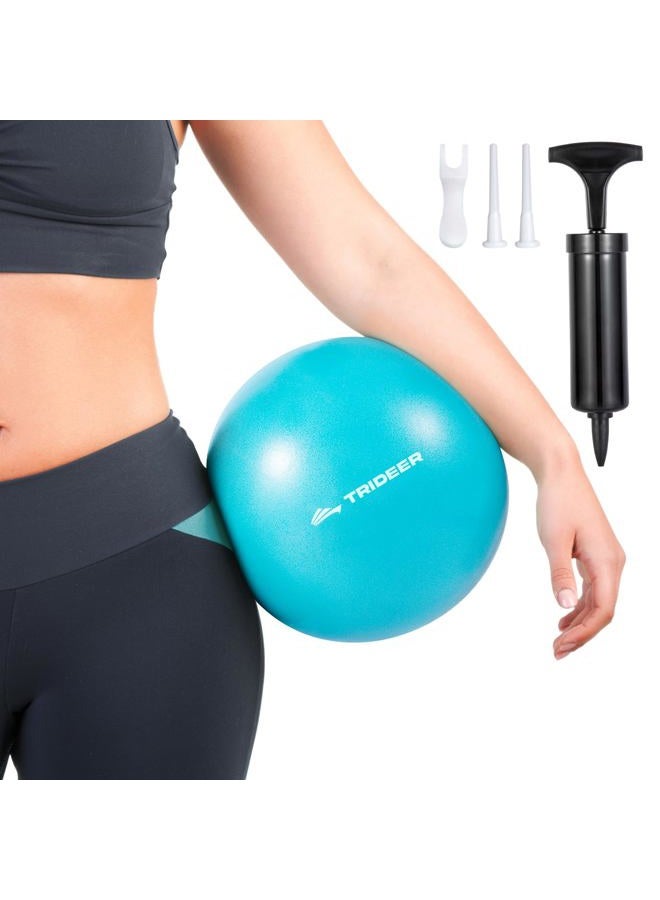 Trideer Pilates Ball 9 Inch with Pump, Core Ball, Mini Pilates Ball for Physical Therapy, Small Exercise Ball Between Knees, Small Workout Ball for Barre, Yoga, Stability, Workout, Office&Home Gym - Image 1