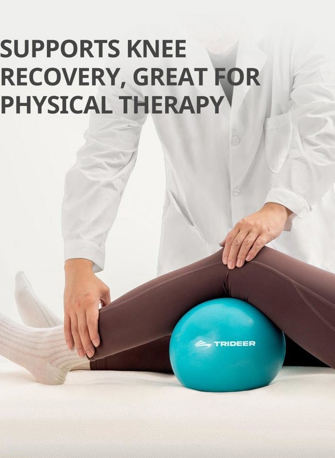 Trideer Pilates Ball 9 Inch with Pump, Core Ball, Mini Pilates Ball for Physical Therapy, Small Exercise Ball Between Knees, Small Workout Ball for Barre, Yoga, Stability, Workout, Office&Home Gym - Image 3