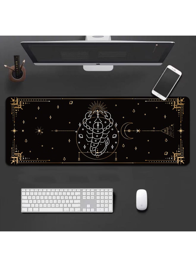 لوحة ماوس Creative Twelve Constellations البسيطة ذات الحافة القابلة للقفل Magic Array كبيرة جدًا ولوحة مفاتيح كمبيوتر للمبيت