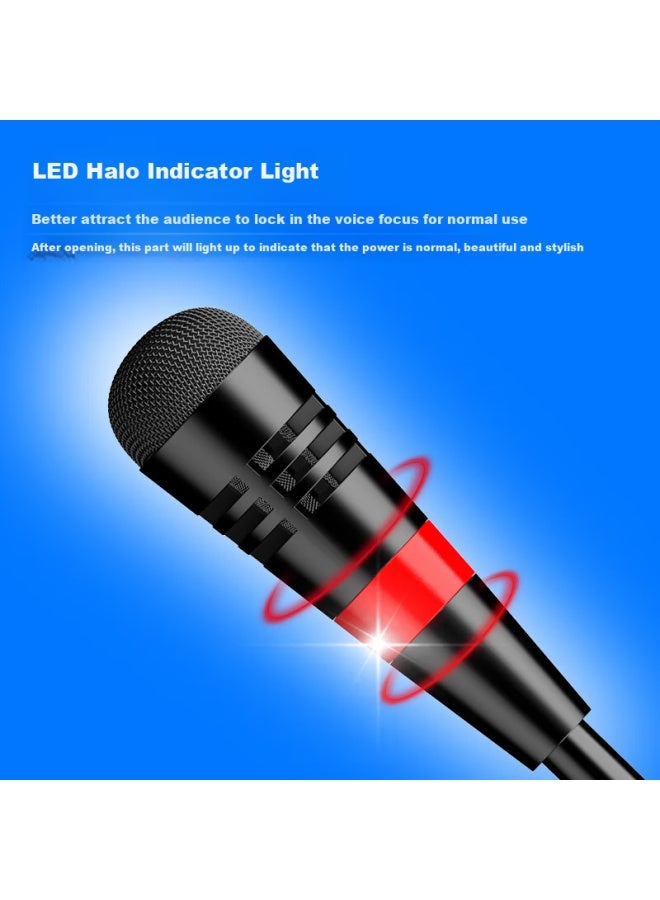 Sast Professional Wired Condenser Conference Microphone, Broadcast Desktop Gooseneck Training Computer Mixer, 48v Power Single Gooseneck Microphone H3 - Image 2