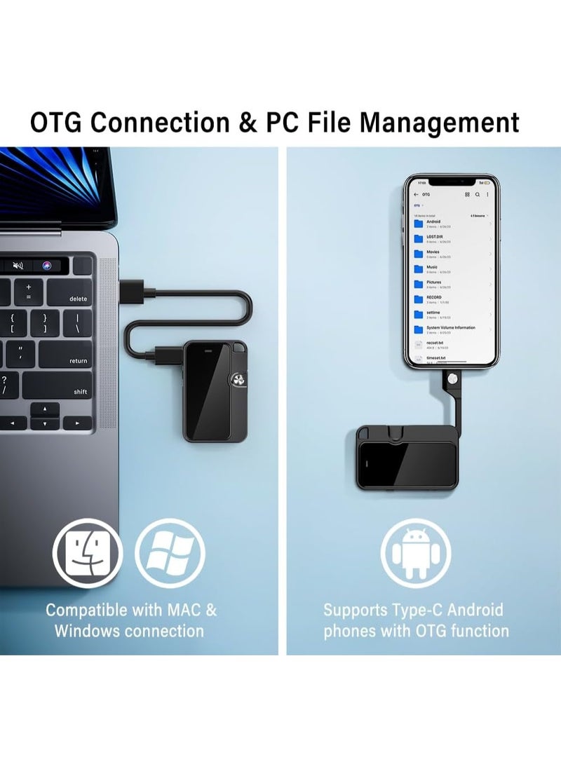 Voice Recorder, 32GB Magnetic Voice Recording Device, Compatible with Windows iOS Computer Smart Phone  - Image 5