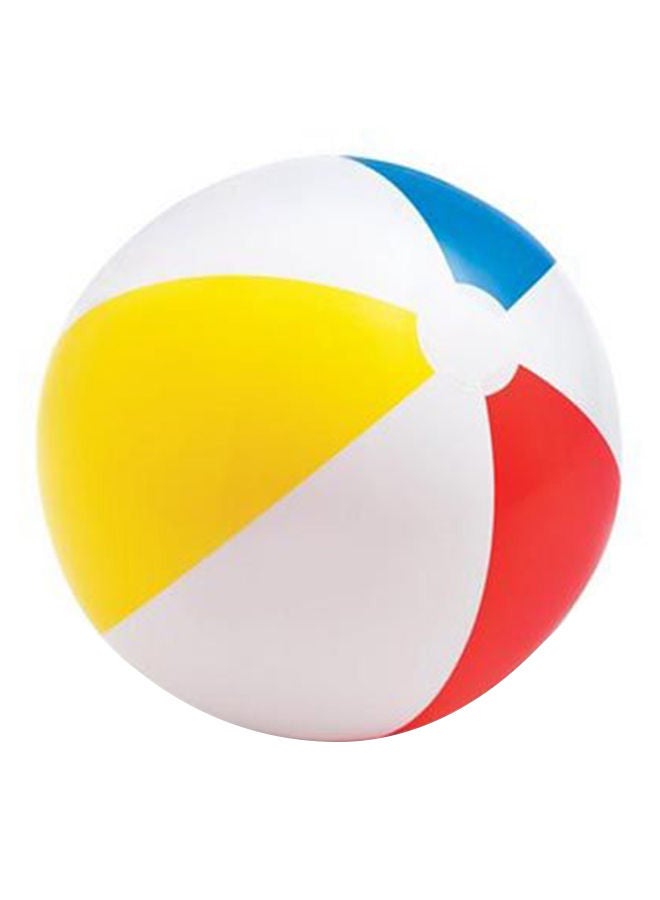 INTEX Glossy Panel Inflatable Beach Ball - 51 cm Classic Multi-Color Water Toy for Pool & Beach (Ages 3+), Unisex 51cm - Image 1