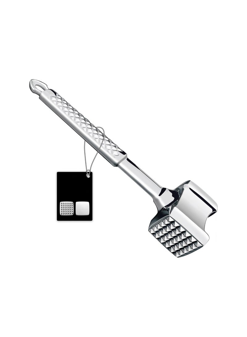 SYOSI Meat Tenderizer Mallet Stainless Steel, Dual-Sided Nails Meat Mallet, Premium Meat Hammer Tenderizer, for Chicken, Conch, Veal Cutlets, Beef & Steak, Meat Pounder Flattener, Non-Slip Grip - Image 1