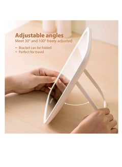 Cool Baby Style COOLBABY Travel Makeup Vanity Mirror with, Portable Lighted Makeup Beauty Mirror, 3 Color Lighting, Dimmable Touch Screen, Tabletop LED Folding Cosmetic Mirror with Lights  - Image 2