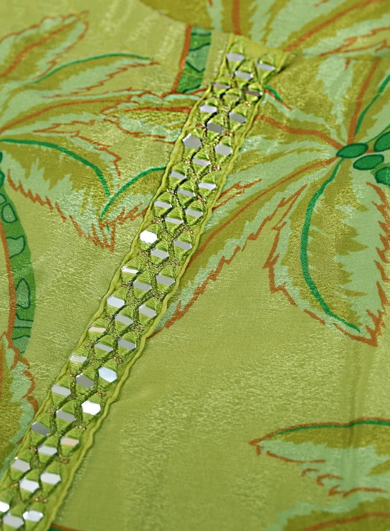 ISHIN Women LIME GREEN 3 pcs (Kurta with Dupatta)