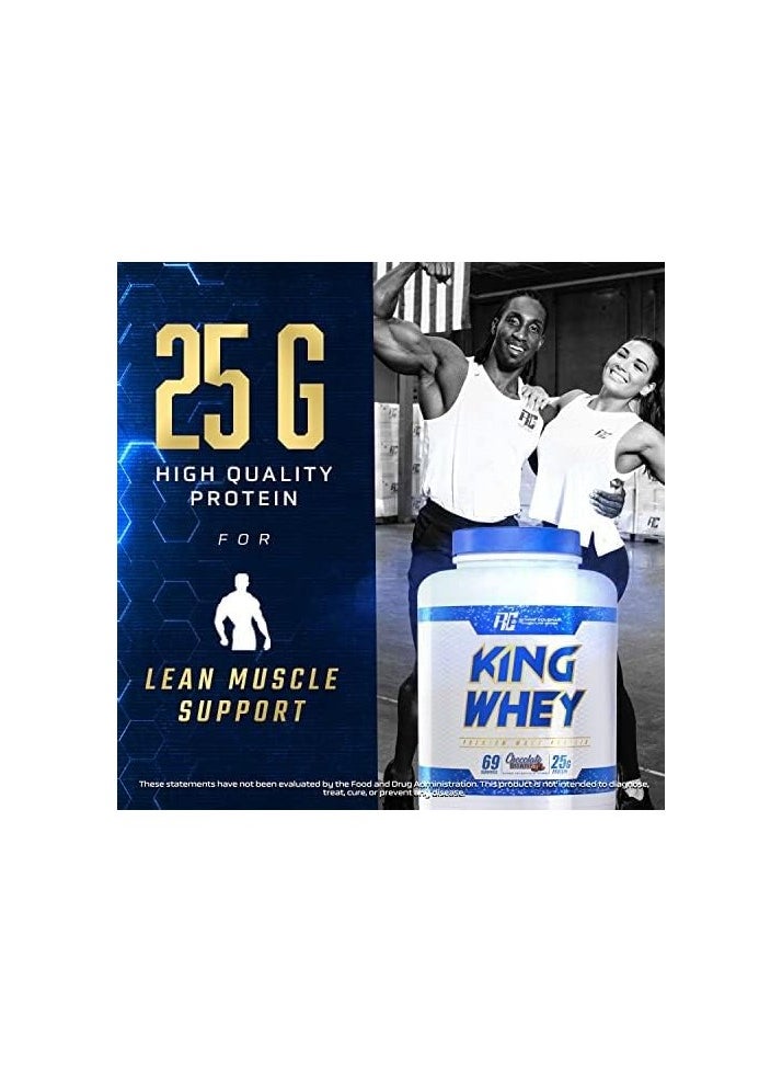 RONNIE COLEMAN RC King Whey Cookies & Cream 5Lb 69 Servings  - Image 4