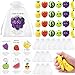 JellyArch 24 Sets Employee Appreciation Gifts Bulk Fruit Shaped Stress Balls Party Prizes Fruit Themed Party Favor with Inspirational Pun Card Gift for Volunteer Nurse Coworker Team Office Staff - Image 2