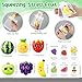 JellyArch 24 Sets Employee Appreciation Gifts Bulk Fruit Shaped Stress Balls Party Prizes Fruit Themed Party Favor with Inspirational Pun Card Gift for Volunteer Nurse Coworker Team Office Staff - Image 4