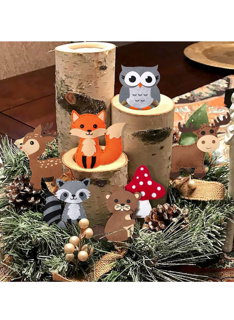 SYOSI Workshop Sewing Kit for Kids, Woodland Animals Kids Sewing Kit, Make Your Own Stuffed Animal Kit, Felt Stitch Art and Craft Toys for Boys and Girls DIY Crafting and Sewing - Image 4