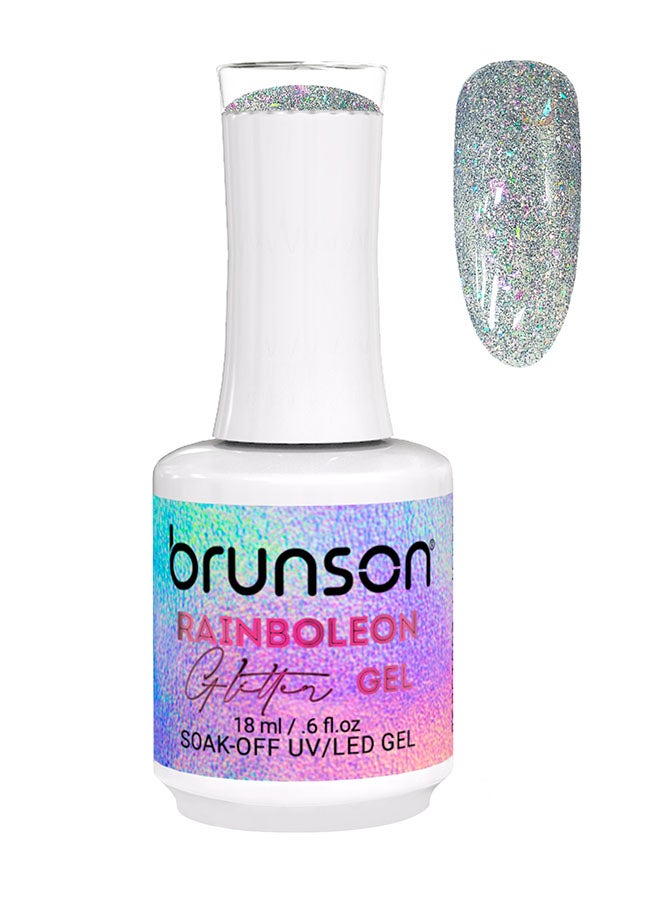 brunson طلاء أظافر جل 18 مل طويل الأمد مقاوم للتقشير يتطلب التجفيف تحت مصباح UV LED جل رينبولون المتلألئ قابل للإزالة UV LED جل طلاء الأظافر BRGG01 - Image 1