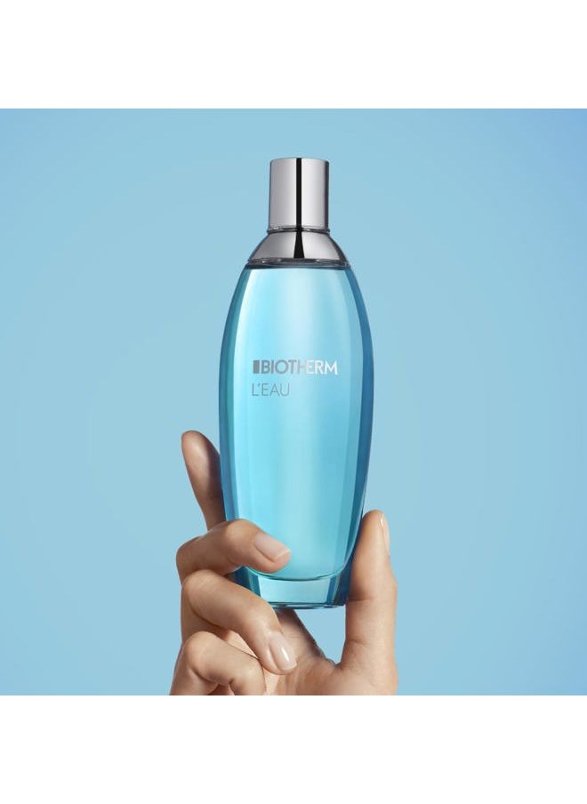 BIOTHERM L'Eau Fragrance of Lait Corporel, Refreshing Body Mist with Signature Citrus Scent of Biotherm Lait Corporel, Natural Hydrating Body Mist for All Skin Types, 3.4 Fl. Oz.  - Image 2
