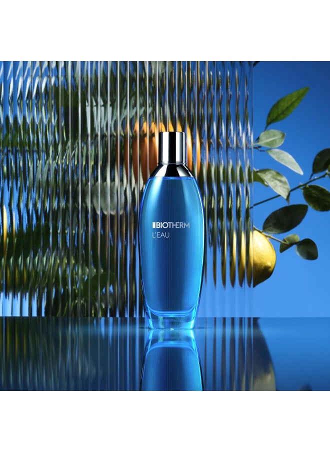BIOTHERM L'Eau Fragrance of Lait Corporel, Refreshing Body Mist with Signature Citrus Scent of Biotherm Lait Corporel, Natural Hydrating Body Mist for All Skin Types, 3.4 Fl. Oz.  - Image 3