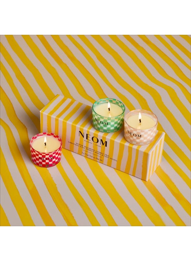NEOM Winter Wellbeing Candle Trio - Image 2