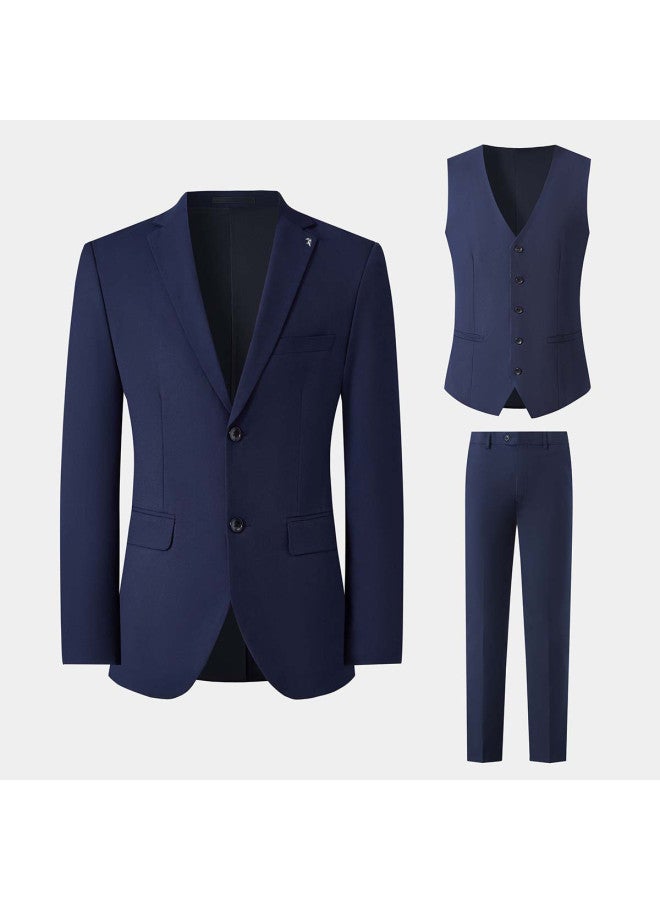 Tucano Men's Suit  All-season Formal Wear - Structured Business Casual Wedding Suit Set For Men - Image 3