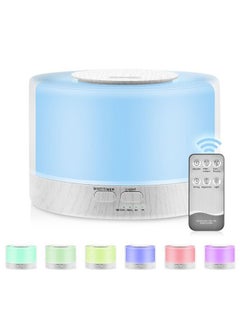 Arabest Essential Oil Diffuser with Remote Control Upgraded Version, with 7 Colors Led Lights, with Timing Design, Noiseless Design, Automatic Shut off when Water is Out, Diffuser Humidifier for Bedroom/Offic  - Image 1