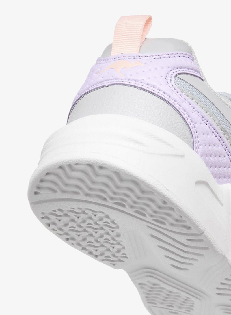 kangaROOS Girls' Logo Detail Sports Shoes with Hook and Loop Closure - Image 5