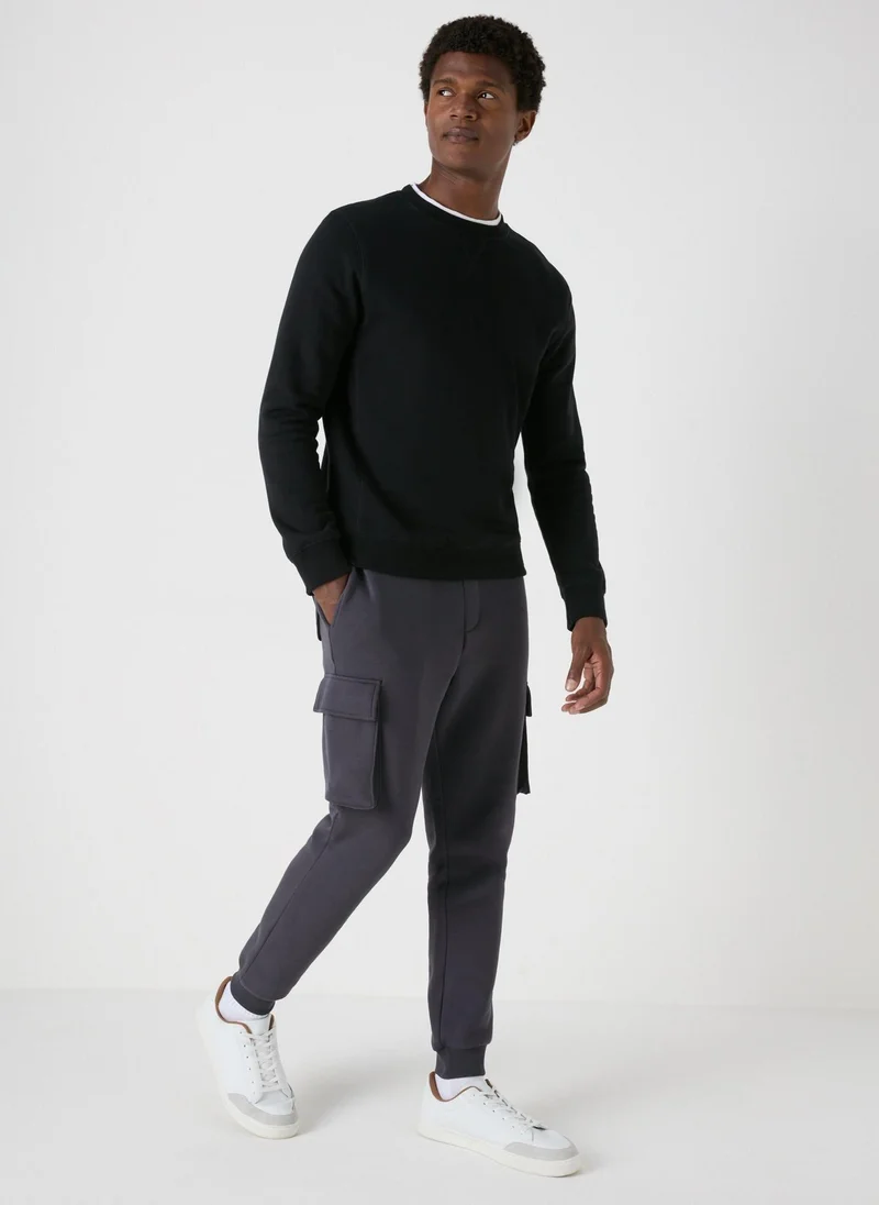 Matalan Charcoal Cargo Joggers