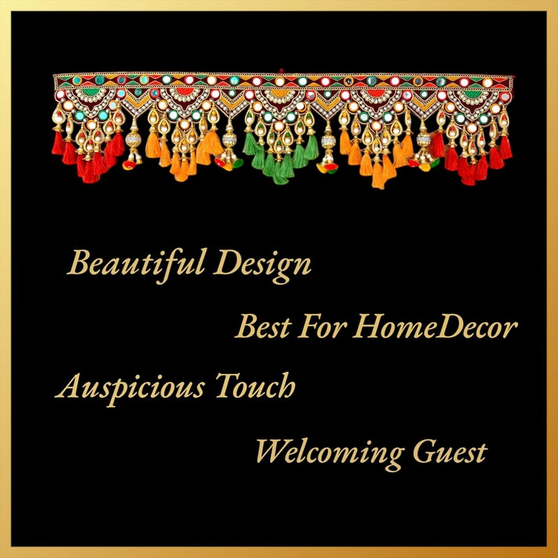 DK trades Traditional Entrance Main DoorMain Home Door Multi Pearl Beads And Thread Home Decoration Toran91 Cm - Image 3