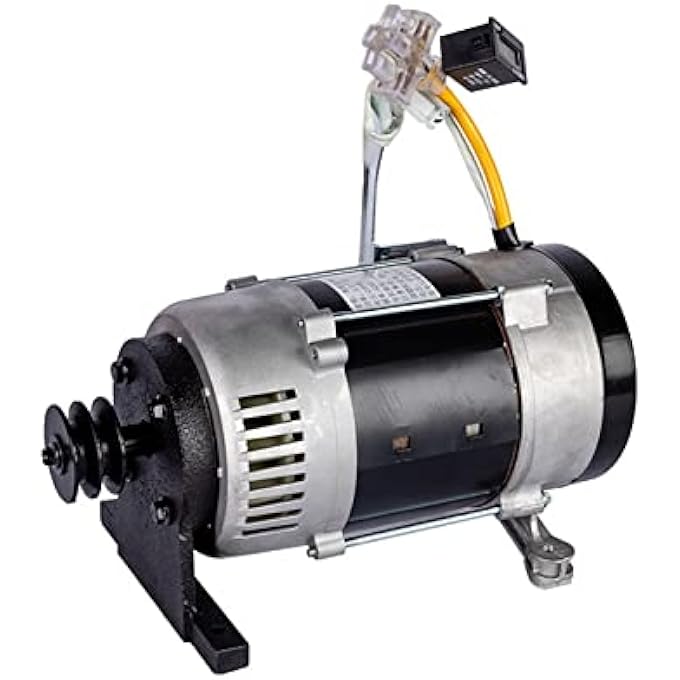 OLONETO 2KW/2.5KW 220V Single-Phase Alternator With Pulley, Pure Copper Coil, Voltage Regulator, Compatible With Gasoline Or Diesel Engine For Air Conditioner, Water Pump, Lighting(2500W) - Image 1