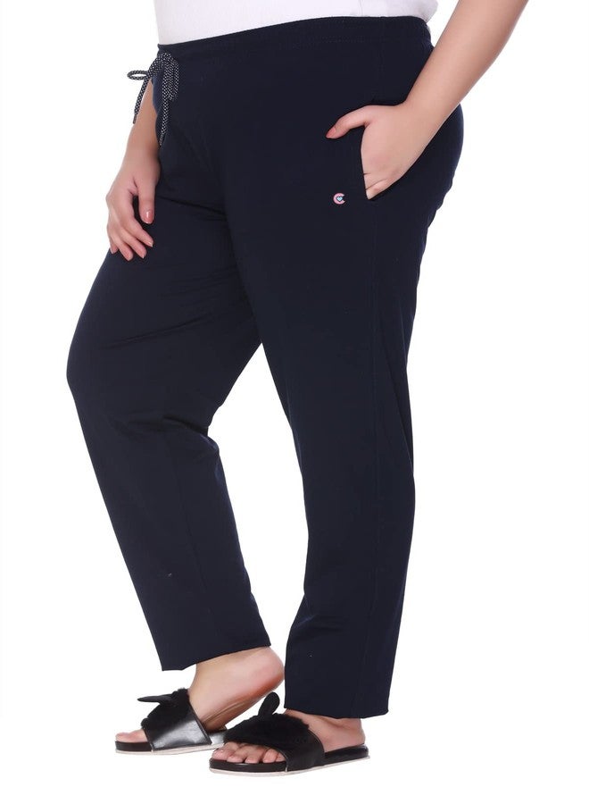 CUPID Woman's Regular Fit Cotton Track Pants, Lower, Sports Trouser,Night Pants, Joggers for Lounge n Gym Wear for Ladies - Image 1
