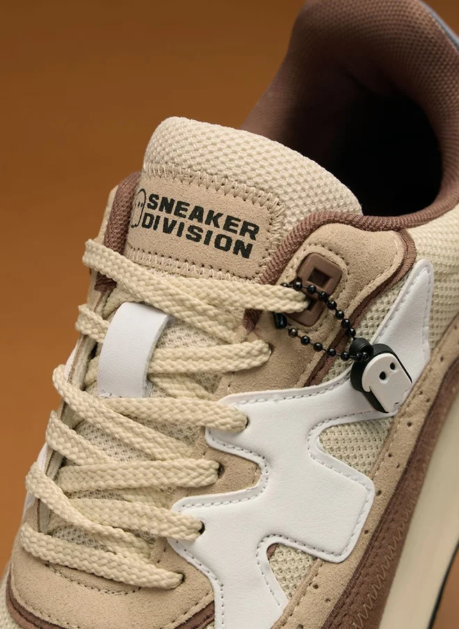The Souled Store  The Souled Store Men Colourblocked Lace-Up Round Toe Sneakers  | Best Price UAE