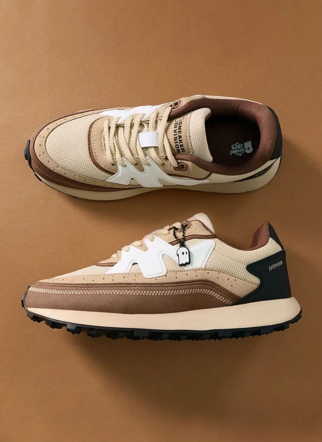 The Souled Store  The Souled Store Men Colourblocked Lace-Up Round Toe Sneakers  | Best Price UAE