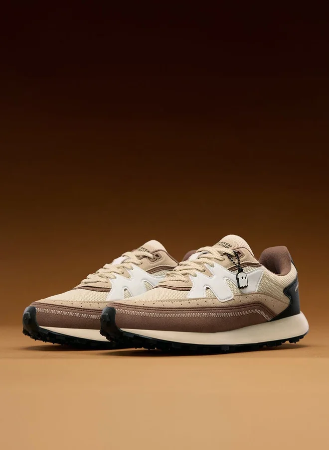 The Souled Store  The Souled Store Men Colourblocked Lace-Up Round Toe Sneakers  | Best Price UAE