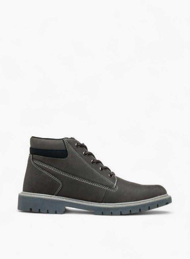 Lee Cooper Men's Panelled Lace-Up Chukka Boots - Image 2