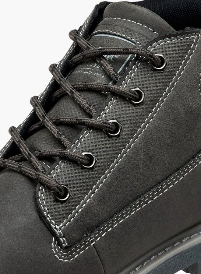 Lee Cooper GREY Men'S Panelled Lace-Up Chukka Boots for Men | Best Price UAE