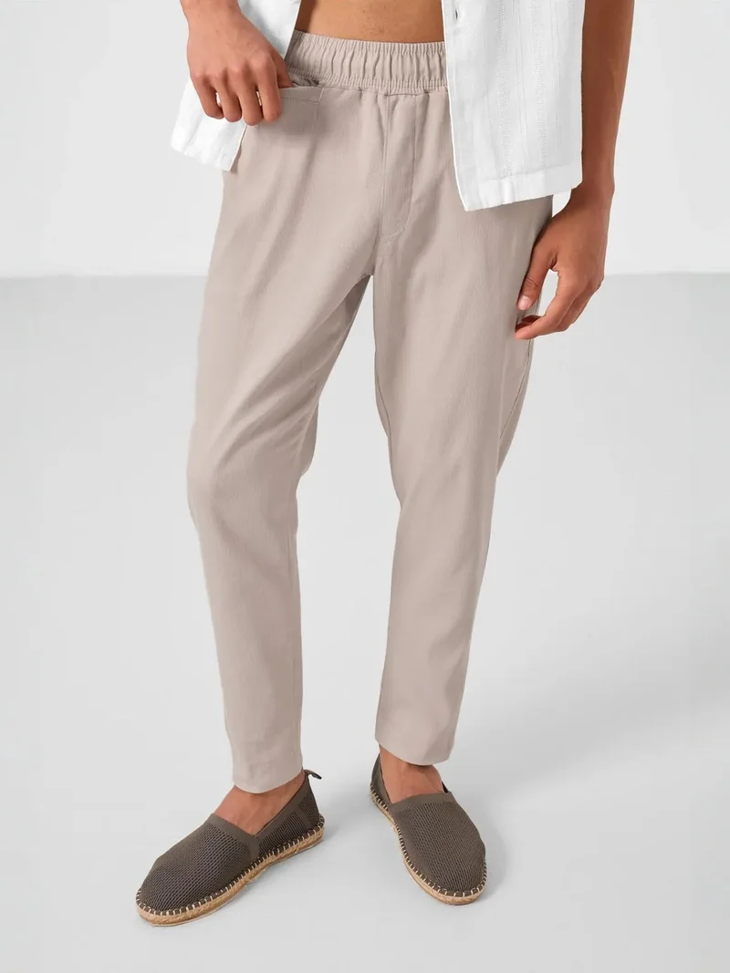 TOMMYLIFE TOMMY Men's Straight-Leg Gabardine Chinos