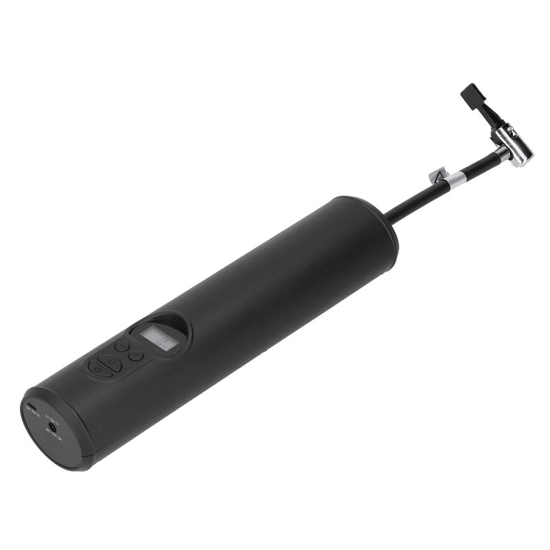 مضخة إطارات محمولة صغيرة (مضخة هواء بدون سلك وقابلة لإعادة الشحن) مع شاشة LCD ومصباح LED للسيارات والدراجات النارية والدراجات النارية الموتور - Image 5