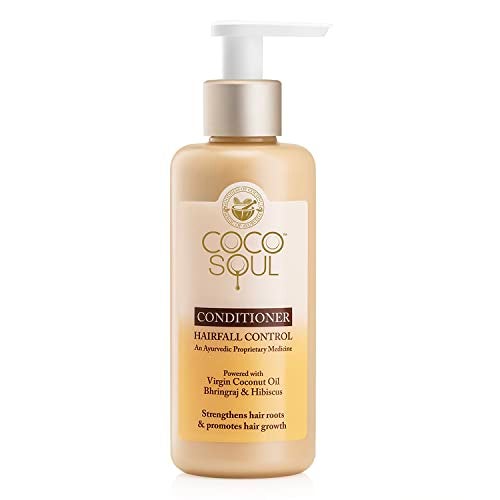 Coco Soul Hair Fall Control Conditioner with Ayurvedic Medicine | 100% Cold Pressed Virgin Coconut Oil | Bhringraj & Hibiscus | Sulphate & Paraben Free | From Makers of Parachute Advansed | 200 ml - Image 1
