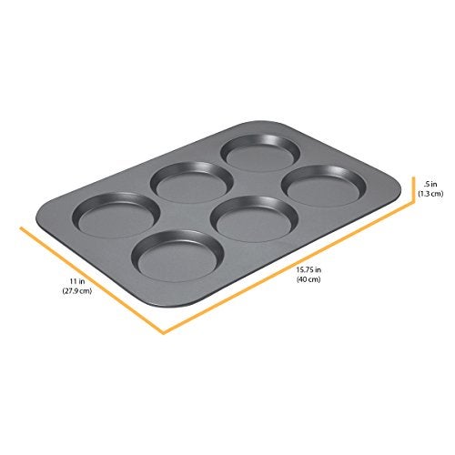 Chicago Metallic Professional Non-Stick Muffin Top Pan, 15.75-Inch-by-11-Inch - Image 3