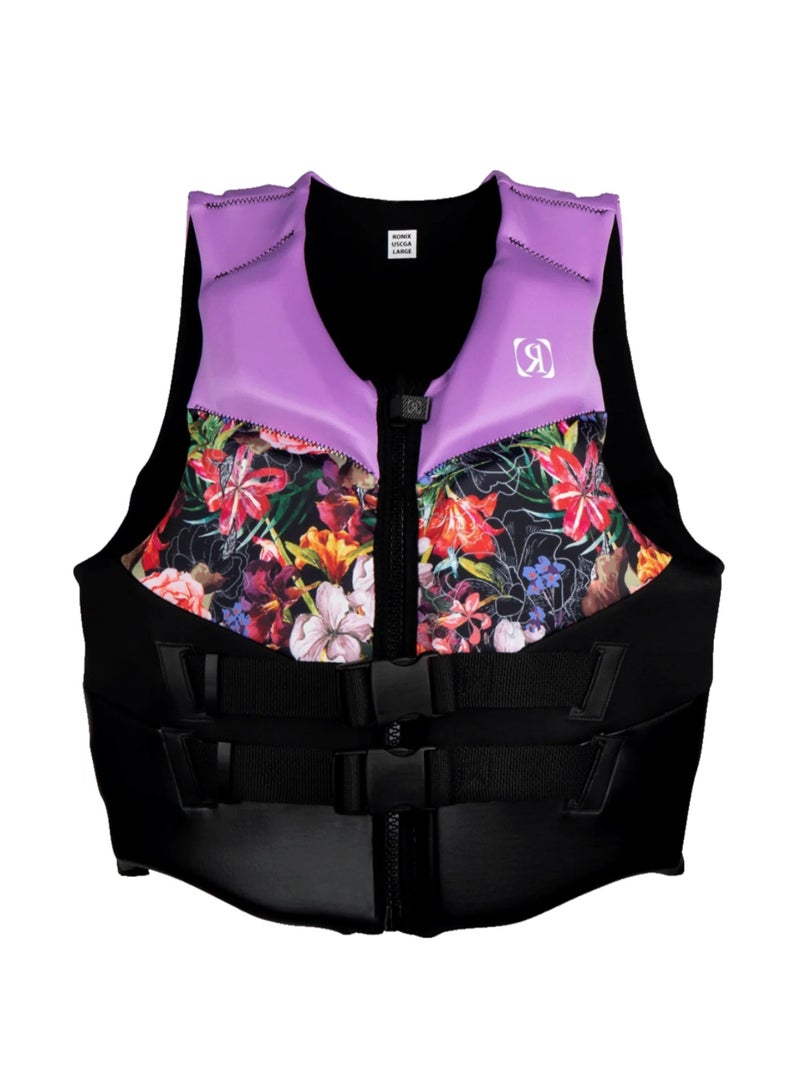 Ronix Daydream - Women's CGA Life Vest - Lavender/Floral (2025) - Image 1