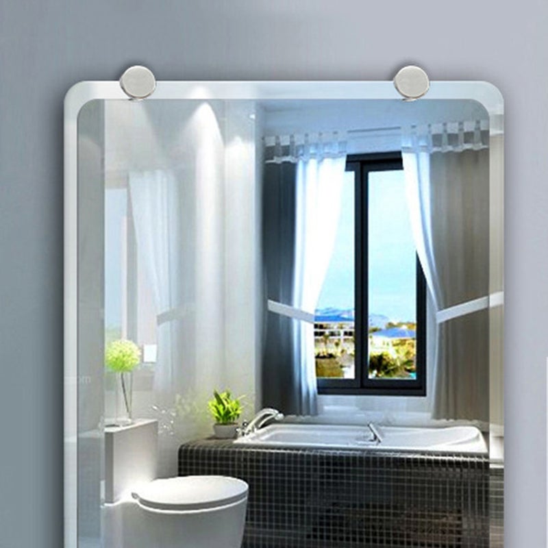 4pcs Mirror Mount Clips Mirror Floating Glass Clip Wall-mounted Mirrors Bracket - Image 2