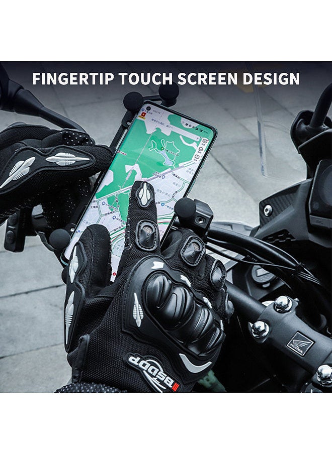 BSDDP BSDDP Motorcycle Riding Gloves Rider Anti-slip Anti-drop Four-season Universal Outdoor Breathable Touch Screen Gloves  - Image 4
