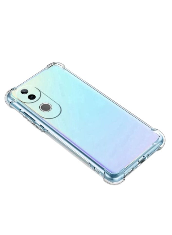 Transparent Tpu Anti-Drop Protection Phone Case Is Suitable For VIVO V50 5G, Soft Shell Anti-Scratch Anti-Fingerprint