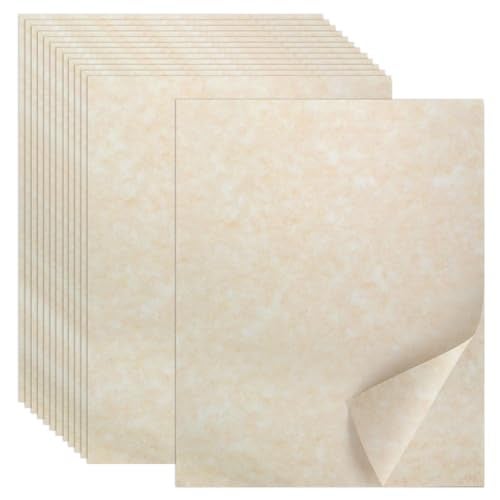 AZUREAL 70PCS Certificate Paper, 8.5 x 11 in Parchment Printer Paper, Double-Sided Stationery Paper for Resumes, Diplomas, Award, Art, Craft, Certificate Antique - Image 1