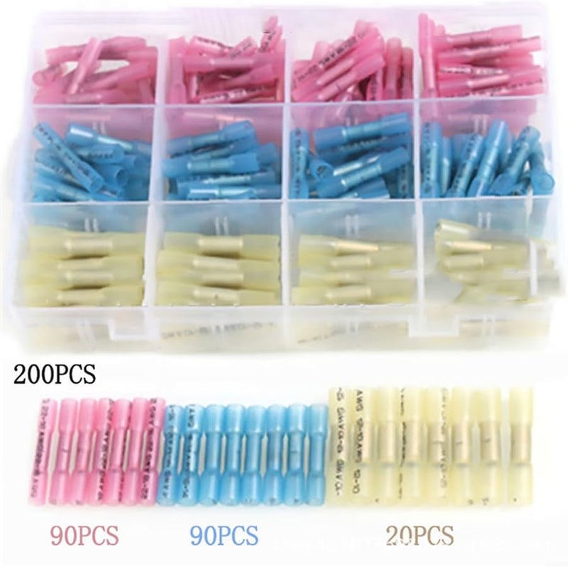 Waterproof Heat Shrink Wire Connectors Kit 250 PCS Ring Fork Spade Terminal Assortment - Image 4