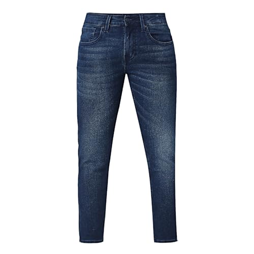 Spykar Men's Kano Slim Fit Mid-Rise Casual Jeans Dark Blue - Image 4