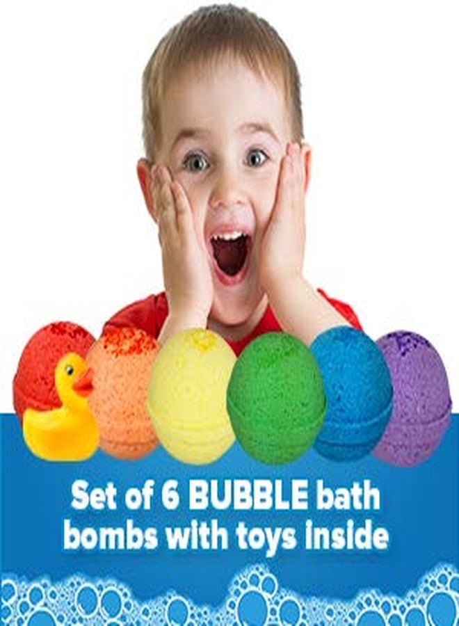Two Sisters Kids Bath Bombs with Surprise Toys Inside (6 Pack) - Releases Color & Bubbles, Won’t Stain Tub, Moisturizing, Large Bubble Bomb, USA Made - Ideal Gift for Girls & Boys by Two Sisters - Image 4